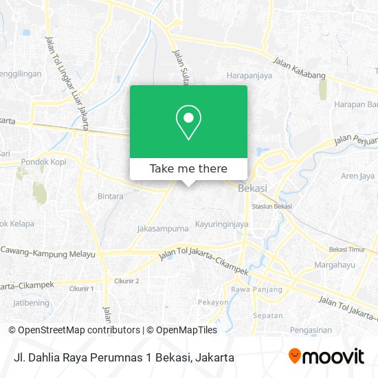 Jl. Dahlia Raya Perumnas 1 Bekasi map
