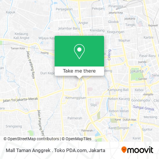 Mall Taman Anggrek . Toko PDA.com map