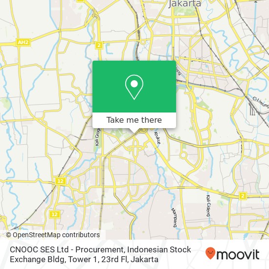 CNOOC SES Ltd - Procurement, Indonesian Stock Exchange Bldg, Tower 1, 23rd Fl map