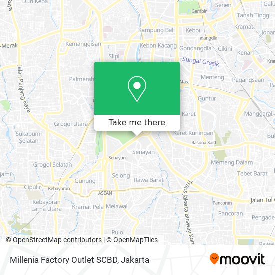Millenia Factory Outlet SCBD map