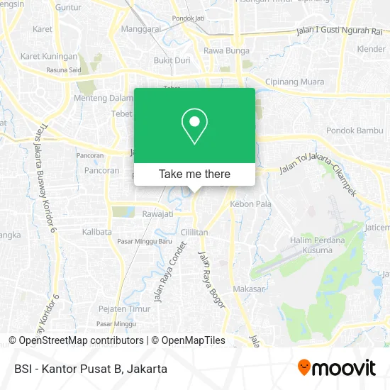 BSI - Kantor Pusat B map