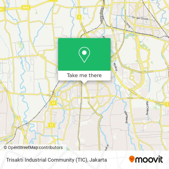 Trisakti Industrial Community (TIC) map
