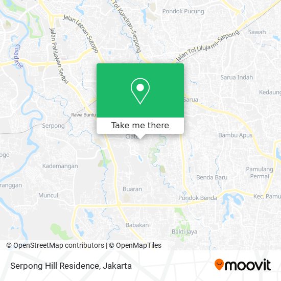 Serpong Hill Residence map