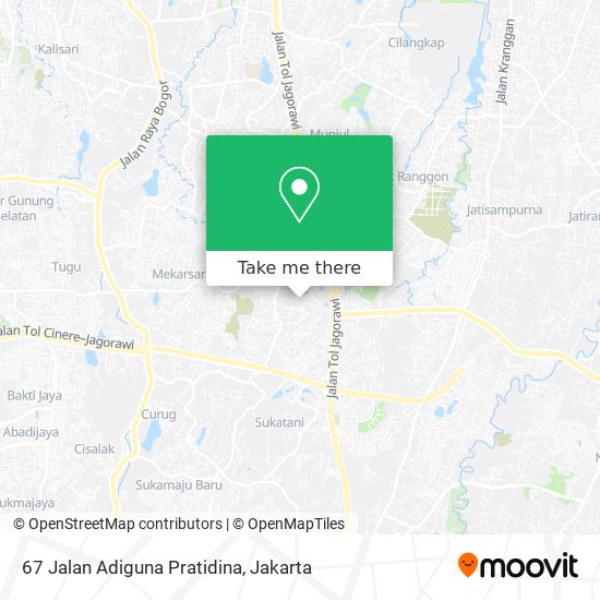 67 Jalan Adiguna Pratidina map