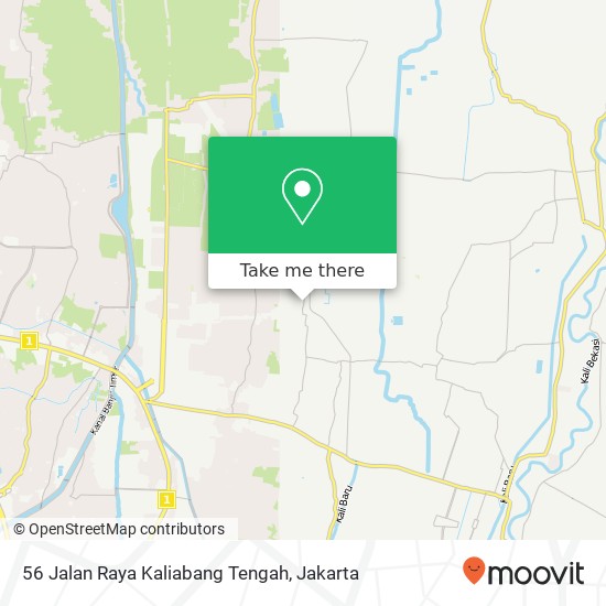 56 Jalan Raya Kaliabang Tengah map