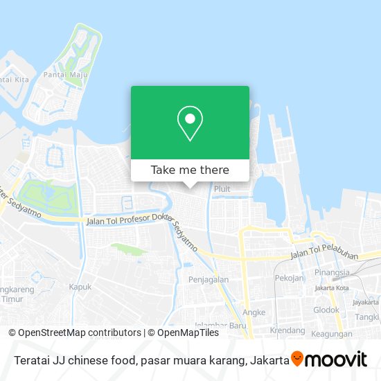 Teratai JJ chinese food, pasar muara karang map