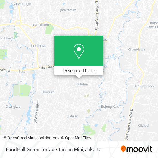 FoodHall Green Terrace Taman Mini map