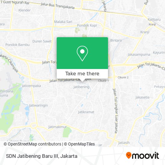 SDN Jatibening Baru III map