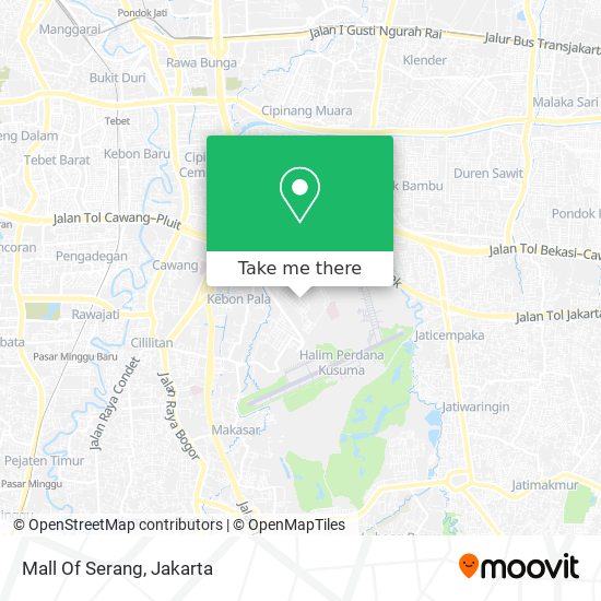 Mall Of Serang map