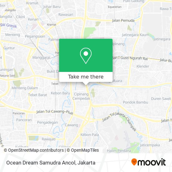 Ocean Dream Samudra Ancol map