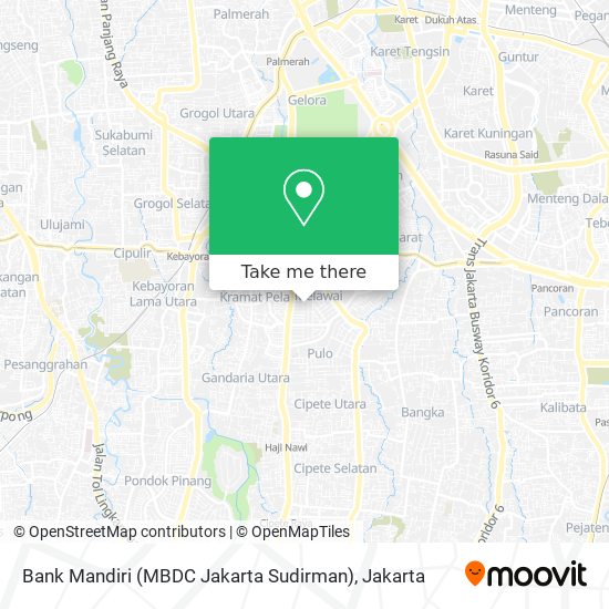 Bank Mandiri (MBDC Jakarta Sudirman) map