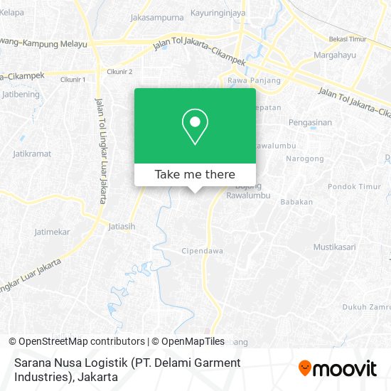 Sarana Nusa Logistik (PT. Delami Garment Industries) map
