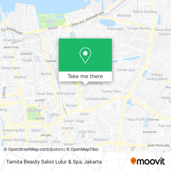 Tamita Beauty Salon Lulur & Spa map
