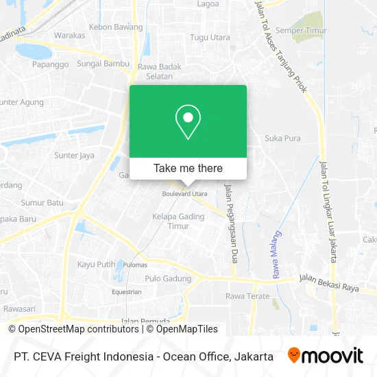 PT. CEVA Freight Indonesia - Ocean Office map