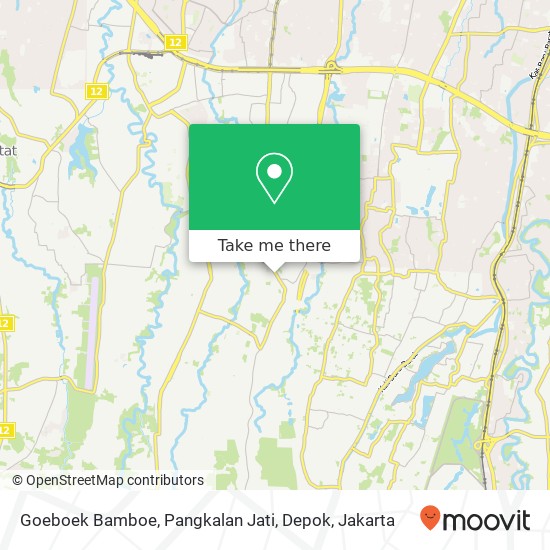 Goeboek Bamboe,  Pangkalan Jati, Depok map