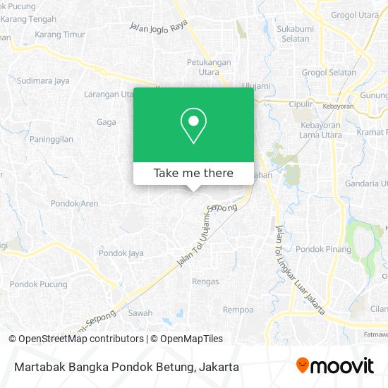 Martabak Bangka Pondok Betung map