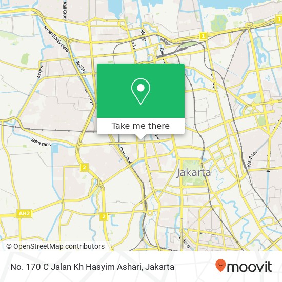 No. 170 C Jalan Kh Hasyim Ashari map