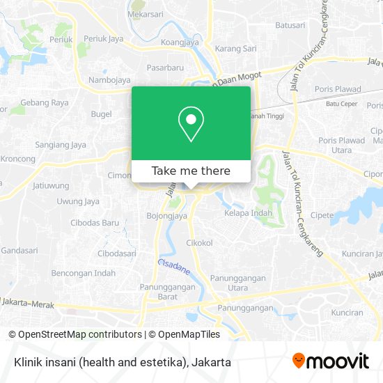 Klinik insani (health and estetika) map