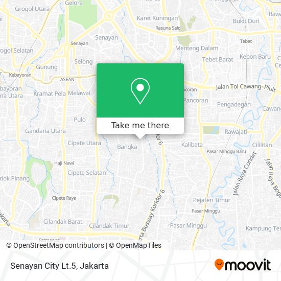 Senayan City Lt.5 map