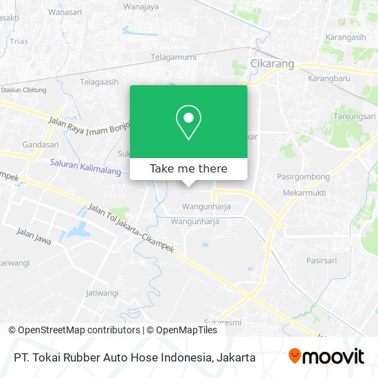 PT. Tokai Rubber Auto Hose Indonesia map