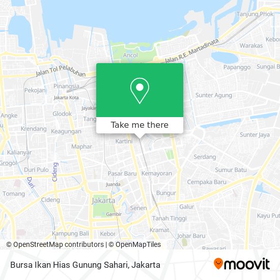 Bursa Ikan Hias Gunung Sahari map