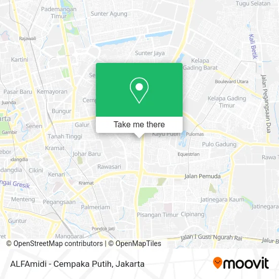 ALFAmidi - Cempaka Putih map