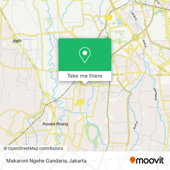 Makaroni Ngehe Gandaria map