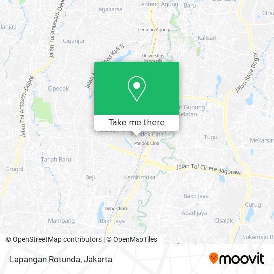 Lapangan Rotunda map