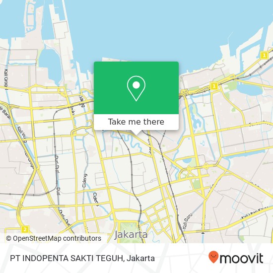 PT INDOPENTA SAKTI TEGUH map