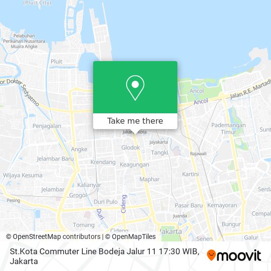 St.Kota Commuter Line Bodeja Jalur 11 17:30 WIB map