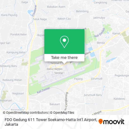 FDO Gedung 611 Tower Soekarno-Hatta Int'l Airport map