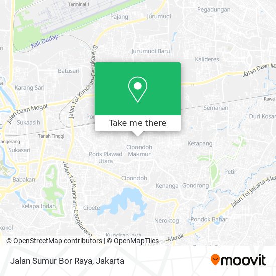 Jalan Sumur Bor Raya map