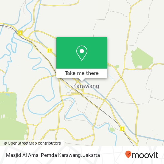 Masjid Al Amal Pemda Karawang map