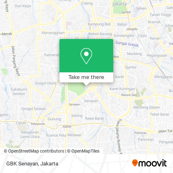 GBK Senayan map