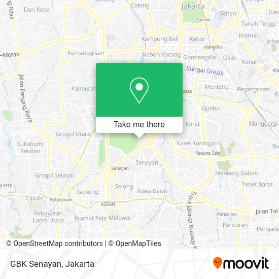 GBK Senayan map