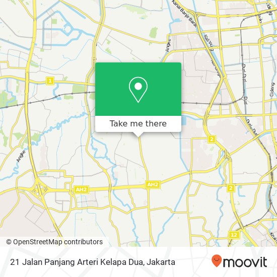 21 Jalan Panjang Arteri Kelapa Dua map