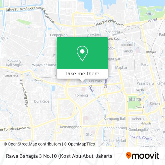 Rawa Bahagia 3 No.10 (Kost Abu-Abu) map
