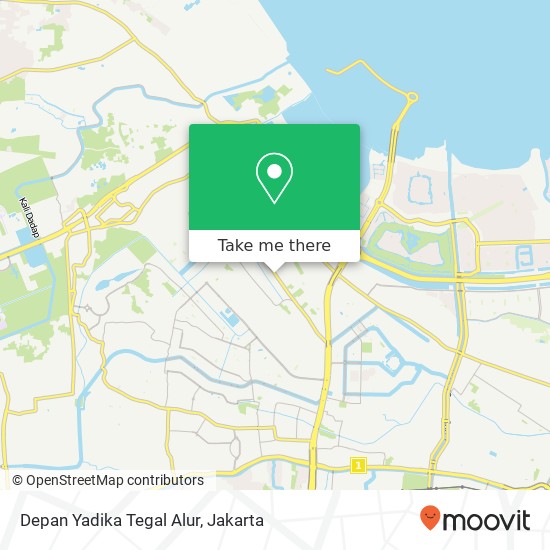 Depan Yadika Tegal Alur map