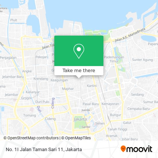 No. 1I Jalan Taman Sari 11 map