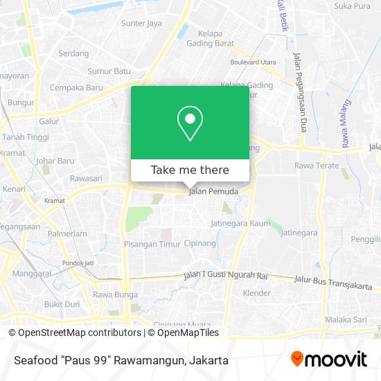 Seafood "Paus 99" Rawamangun map