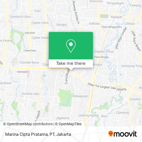 Marina Cipta Pratama, PT map