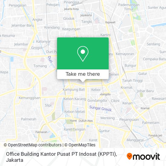 Office Building  Kantor Pusat PT Indosat (KPPTI) map
