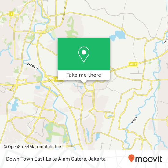 Down Town East Lake Alam Sutera map