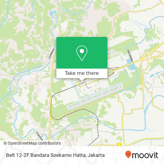 Belt 12-2F Bandara Soekarno Hatta map