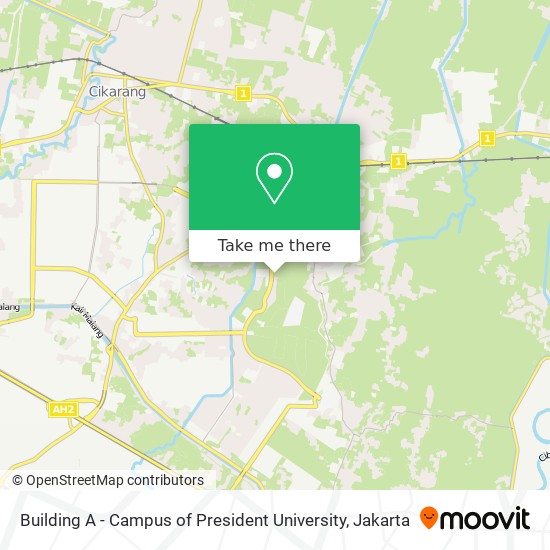 Building A - Campus of President University map