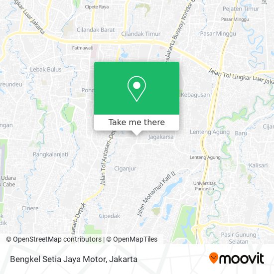 Bengkel Setia Jaya Motor map
