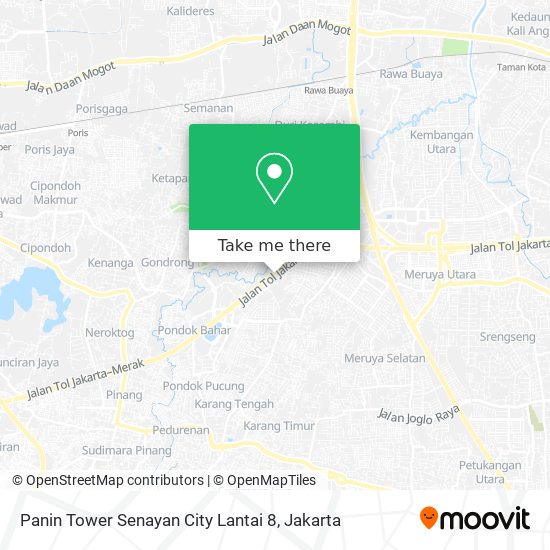 Panin Tower Senayan City Lantai 8 map