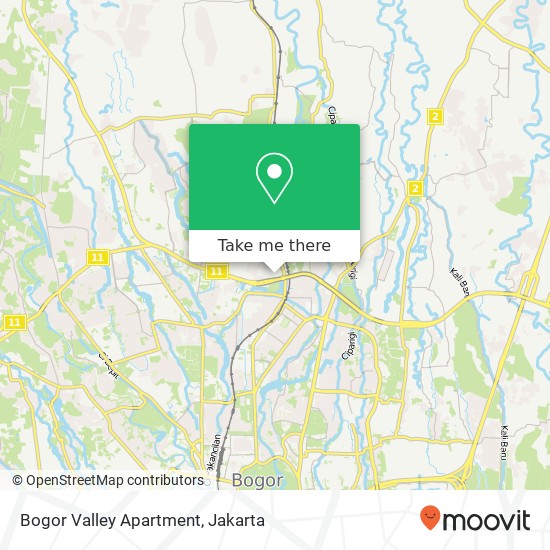 Bogor Valley Apartment map