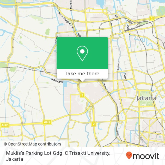 Muklis's Parking Lot Gdg. C Trisakti University map