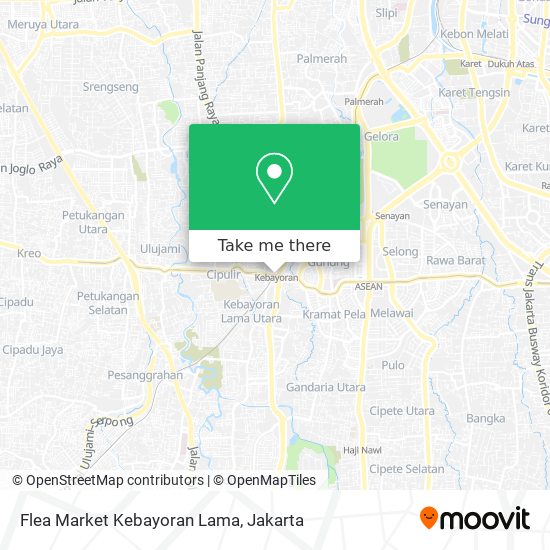 Flea Market Kebayoran Lama map